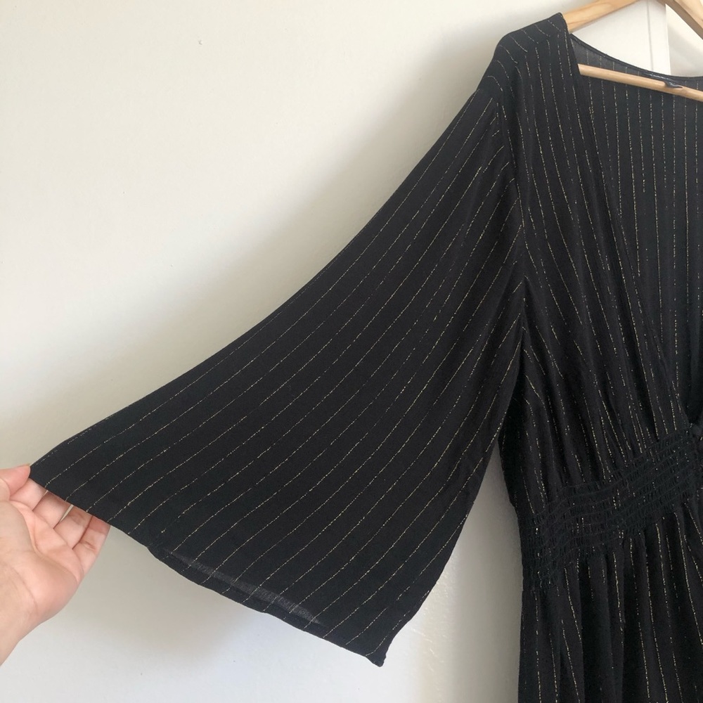 Torrid black gauze smocked babydoll blouse Size 2X - Picture 6 of 8